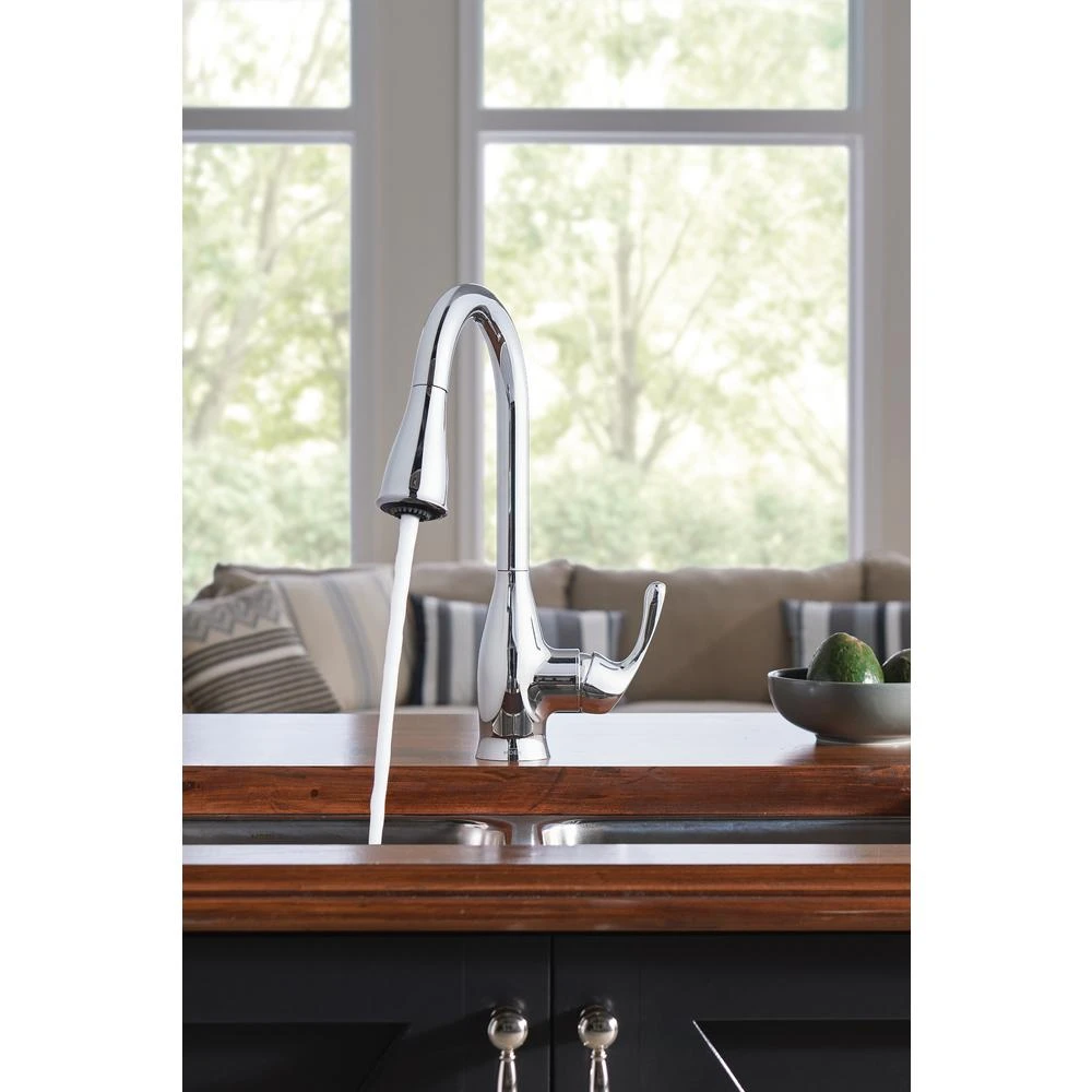 Kaden Single-Handle Pull-Down Sprayer Kitchen Faucet With Reflex, Power Clean And Soap Dispenser In Chrome 2 Kaden Single-Handle Pull-Down Sprayer Kitchen Faucet With Reflex, Power Clean And Soap Dispenser In Chrome - Image 2