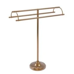 Allied Brass Brushed Bronze Freestanding Towel Rack
