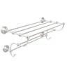 Allied Brass Prestige Regal Satin Chrome Wall Mount Towel Rack