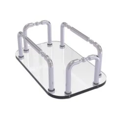 Allied Brass Satin Chrome Freestanding Towel Rack