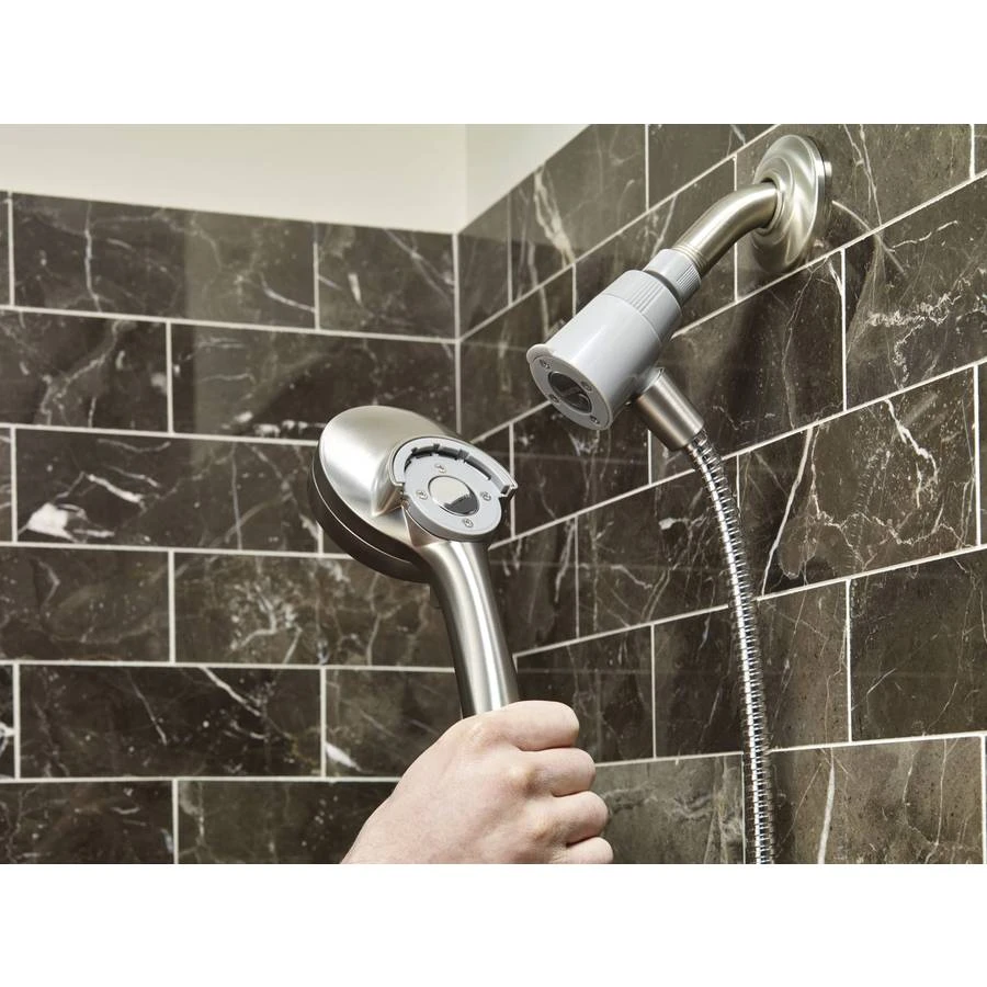Moen Engage With Magnetix Spot Resist Brushed Nickel Handheld Shower 2.5-GPM (9.5-LPM) 6 Moen Engage With Magnetix Spot Resist Brushed Nickel Handheld Shower 2.5-GPM (9.5-LPM) - Image 6