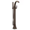 Valspar Moen Voss 1-Handle Freestanding Bathtub Faucet With Hand Shower
