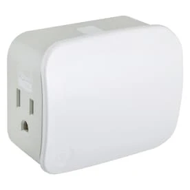 GE Enbrighten Z-Wave Plus Z-Wave Plus 15-Amp 120-Volt White 3-wire Grounding Plug 1 GE Enbrighten Z-Wave Plus Z-Wave Plus 15-Amp 120-Volt White 3-wire Grounding Plug