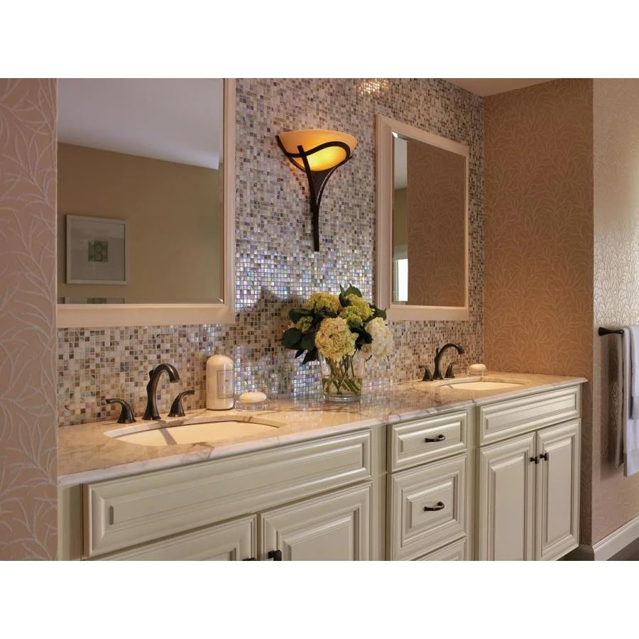 Delta Addison Venetian Bronze 2-handle Widespread WaterSense Bathroom Sink Faucet With Drain 4 Delta Addison Venetian Bronze 2-handle Widespread WaterSense Bathroom Sink Faucet With Drain - Image 4