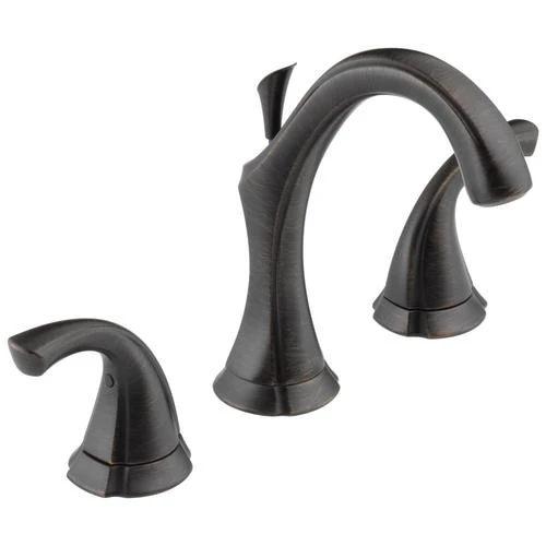 Delta Addison Venetian Bronze 2-handle Widespread WaterSense Bathroom Sink Faucet With Drain 6 Delta Addison Venetian Bronze 2-handle Widespread WaterSense Bathroom Sink Faucet With Drain - Image 6