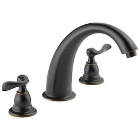 Delta Windemere 2-Handle Deck Mount Roman Bathtub Faucet 1 Delta Windemere 2-Handle Deck Mount Roman Bathtub Faucet