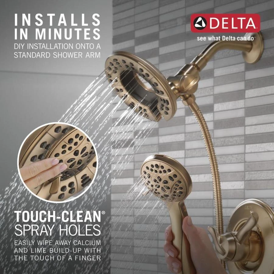 Delta Linden Champagne Bronze 1-Handle Shower Faucet 4 Delta Linden Champagne Bronze 1-Handle Shower Faucet - Image 4