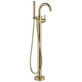 Delta Contemporary Champagne Bronze 1-Handle Residential Freestanding Bathtub Faucet 1 Delta Contemporary Champagne Bronze 1-Handle Residential Freestanding Bathtub Faucet