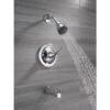 Delta Foundations Chrome 1-Handle Bathtub And Shower Faucet With Valve