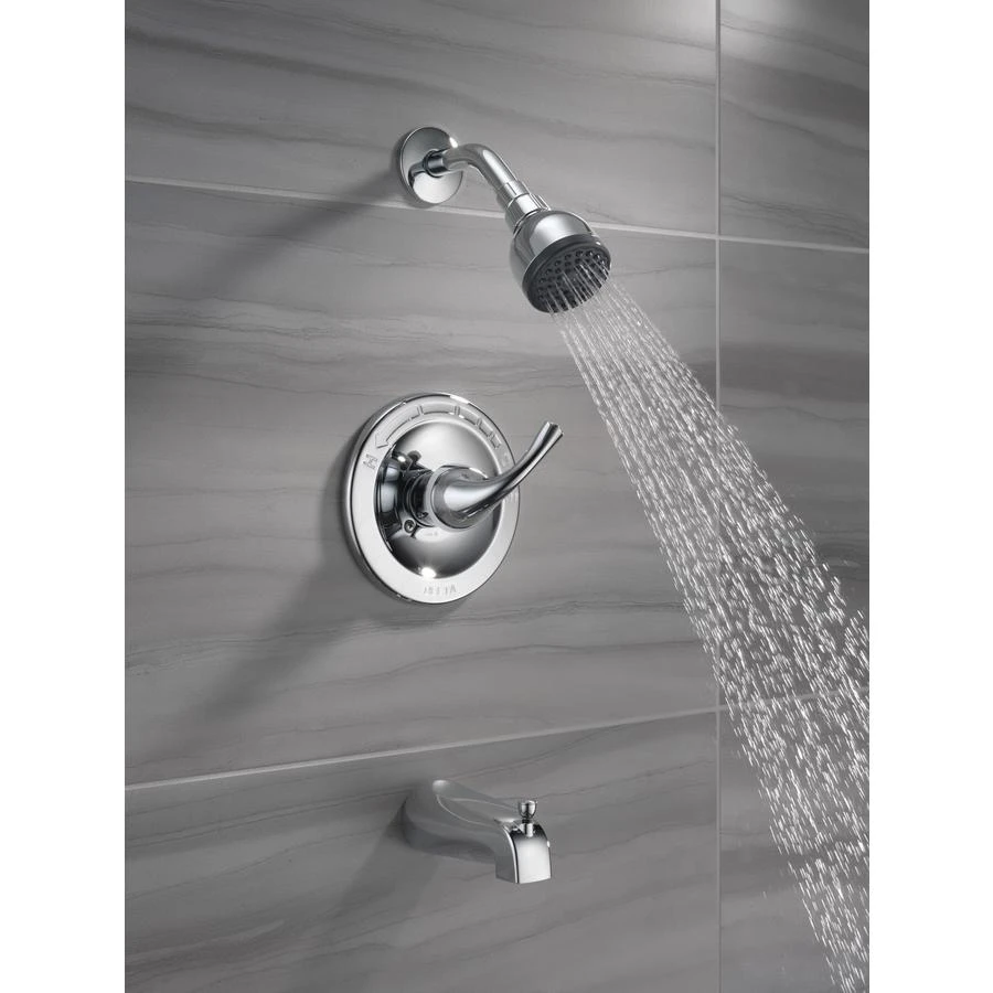 Delta Foundations Chrome 1-Handle Bathtub And Shower Faucet With Valve 1 Delta Foundations Chrome 1-Handle Bathtub And Shower Faucet With Valve