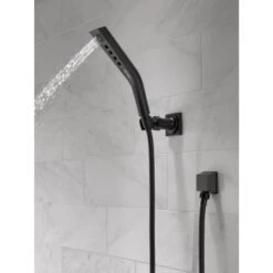 Delta Universal Showering Components Matte Black 3-Spray Handheld Shower 1.75-GPM (6.6-LPM) 13 Delta Universal Showering Components Matte Black 3-Spray Handheld Shower 1.75-GPM (6.6-LPM) -Household Items 034449844680 09207117 1800x1800