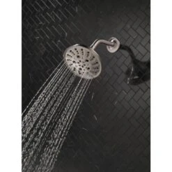 Delta Universal Showering Components Brushed Nickel 5-Spray Shower Head 1.75-GPM (6.6-LPM) 14 Delta Universal Showering Components Brushed Nickel 5-Spray Shower Head 1.75-GPM (6.6-LPM) -Household Items 034449864305 10611981 1800x1800