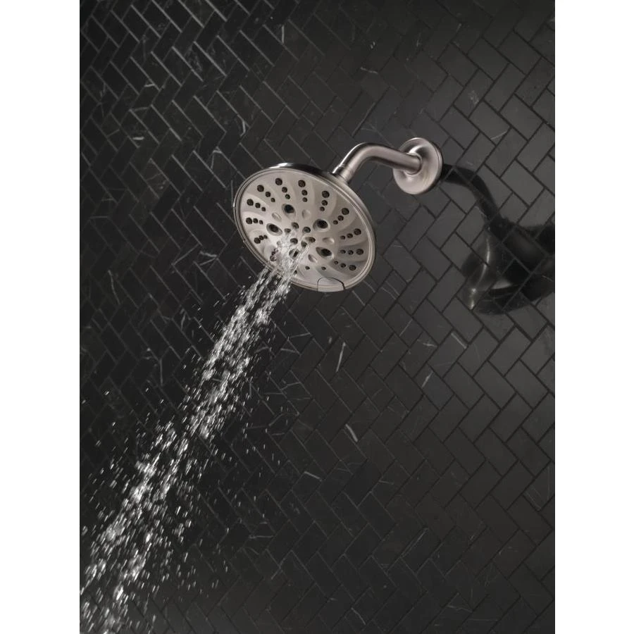 Delta Universal Showering Components Brushed Nickel 5-Spray Shower Head 1.75-GPM (6.6-LPM) 7 Delta Universal Showering Components Brushed Nickel 5-Spray Shower Head 1.75-GPM (6.6-LPM) - Image 7