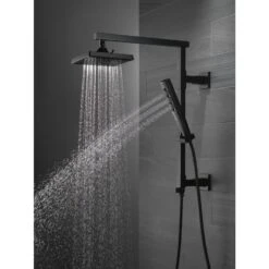Delta 0.5-in Matte Black Shower Arm With Diverter