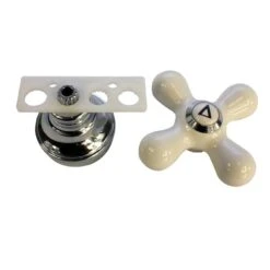 Danco White/Chrome Bathroom Sink Faucet Handle