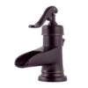 Clearance; Pfister Ashfield Tuscan Bronze 1-Handle Single Hole 4-in Centerset WaterSense Bathroom Sink Faucet With Drain