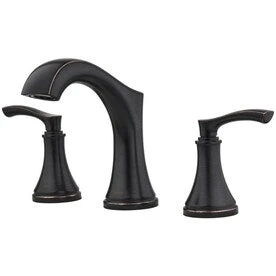 Pfister Auden Tuscan Bronze 2-Handle Widespread WaterSense Bathroom Sink Faucet With Drain 1 Pfister Auden Tuscan Bronze 2-Handle Widespread WaterSense Bathroom Sink Faucet With Drain
