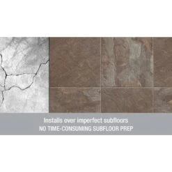 Armstrong Flooring Alterna 14-piece 16-in X 16-in Groutable Carrera Marble Gray Glue (Adhesive) Vinyl Tile -Household Items 042369735735 09373990 1800x1800