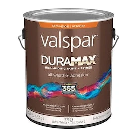 Valspar Duramax Base 1 Semi-Gloss Exterior Tintable Paint (Actual Net Contents: 126-fl Oz) 1 Valspar Duramax Base 1 Semi-Gloss Exterior Tintable Paint (Actual Net Contents: 126-fl Oz)