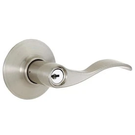 Schlage F51 Accent Accent Satin Nickel Universal Keyed Entry Door Handle 1 Schlage F51 Accent Accent Satin Nickel Universal Keyed Entry Door Handle