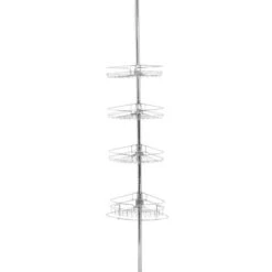 Zenith 97-in H Steel Chrome Tension Pole Freestanding Shower Caddy 10 Zenith 97-in H Steel Chrome Tension Pole Freestanding Shower Caddy -Household Items 043197133120 16801205 1800x1800