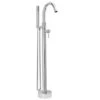 Valspar Keeney Delphi Polished Chrome 1-Handle Residential Freestanding Bathtub Faucet With Hand Shower