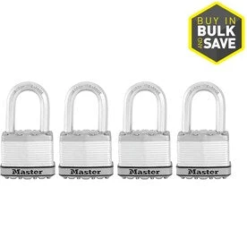 Master Lock 4-Pack 2-in Steel Keyed Padlock 1 Master Lock 4-Pack 2-in Steel Keyed Padlock