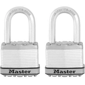 Master Lock 2-Pack 2-in Steel Keyed Padlock 1 Master Lock 2-Pack 2-in Steel Keyed Padlock