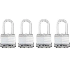 Master Lock 4-Pack 1.75-in Steel Keyed Padlock 1 Master Lock 4-Pack 1.75-in Steel Keyed Padlock