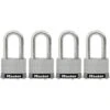 Master Lock 4-Pack 1.785-in Steel Keyed Padlock