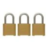 Master Lock 3-Pack 2-in Zinc Combination Padlock