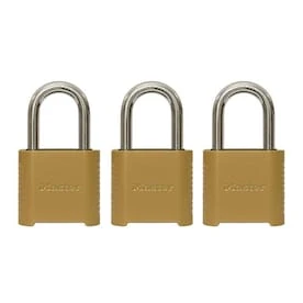 Master Lock 3-Pack 2-in Zinc Combination Padlock 1 Master Lock 3-Pack 2-in Zinc Combination Padlock