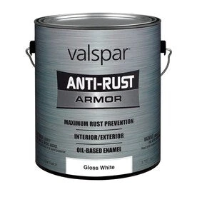 Valspar Gloss Anti-Rust Armor White Enamel Interior/Exterior Paint (Actual Net Contents: 128-fl Oz) 1 Valspar Gloss Anti-Rust Armor White Enamel Interior/Exterior Paint (Actual Net Contents: 128-fl Oz)