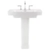 American Standard Townsend Pedestal Sink In White With 8 In. Faucet Holes