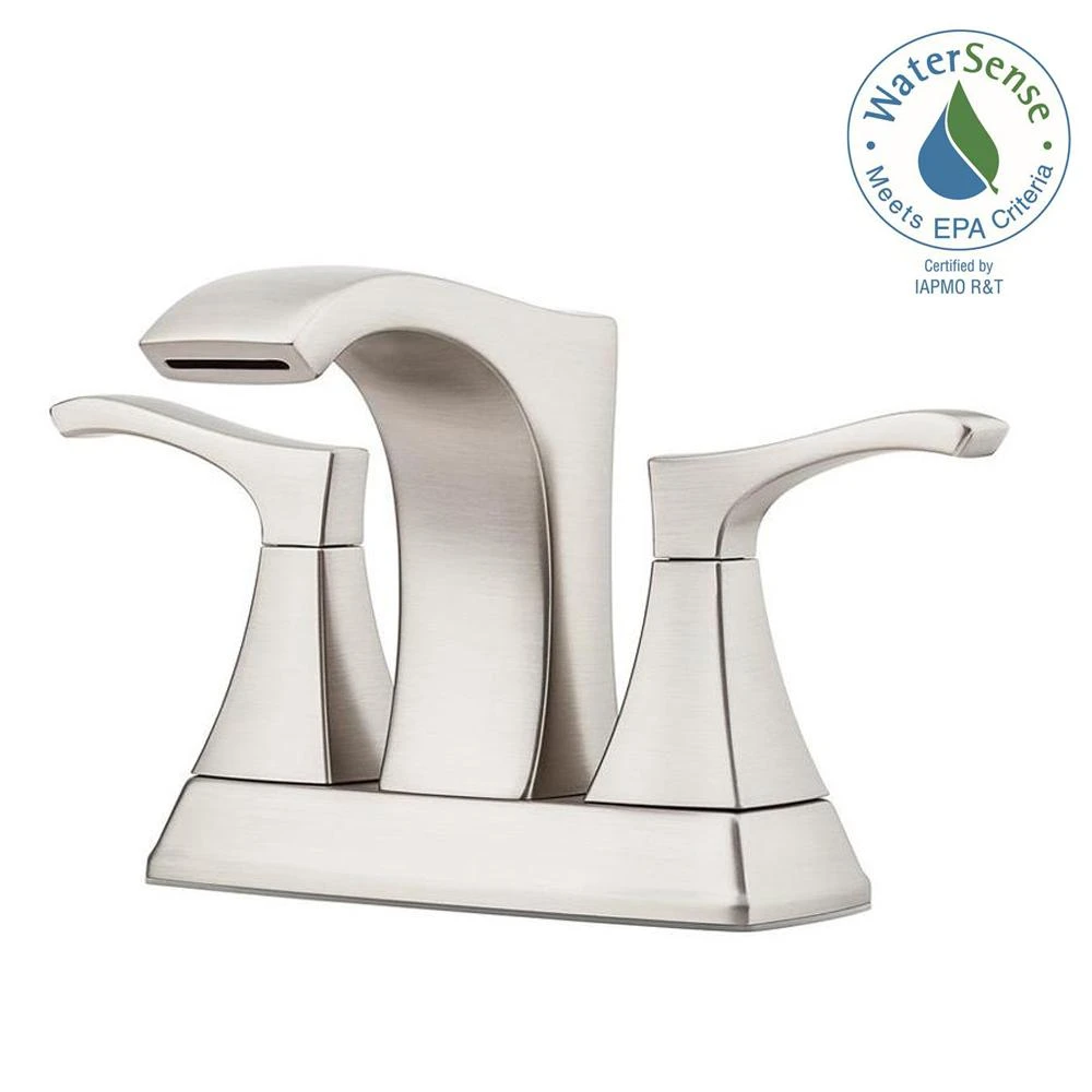 Venturi 4 In. Centerset 2-Handle Bathroom Faucet In Spot Defense Brushed Nickel 5 Venturi 4 In. Centerset 2-Handle Bathroom Faucet In Spot Defense Brushed Nickel - Image 5