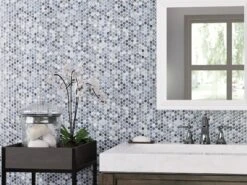 Multi Gray Polished Porcelain Penny Mosaic -Household Items 100837038 context 1800x1800