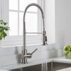 Britt Single Handle Commercial Kitchen Faucet With Dual Function Sprayhead In All-Brite Spot Free Stainless Steel Finish 27 Britt Single Handle Commercial Kitchen Faucet With Dual Function Sprayhead In All-Brite Spot Free Stainless Steel Finish -Household Items 115962c356740e6b7c3b0af834dba3b9 1800x1800