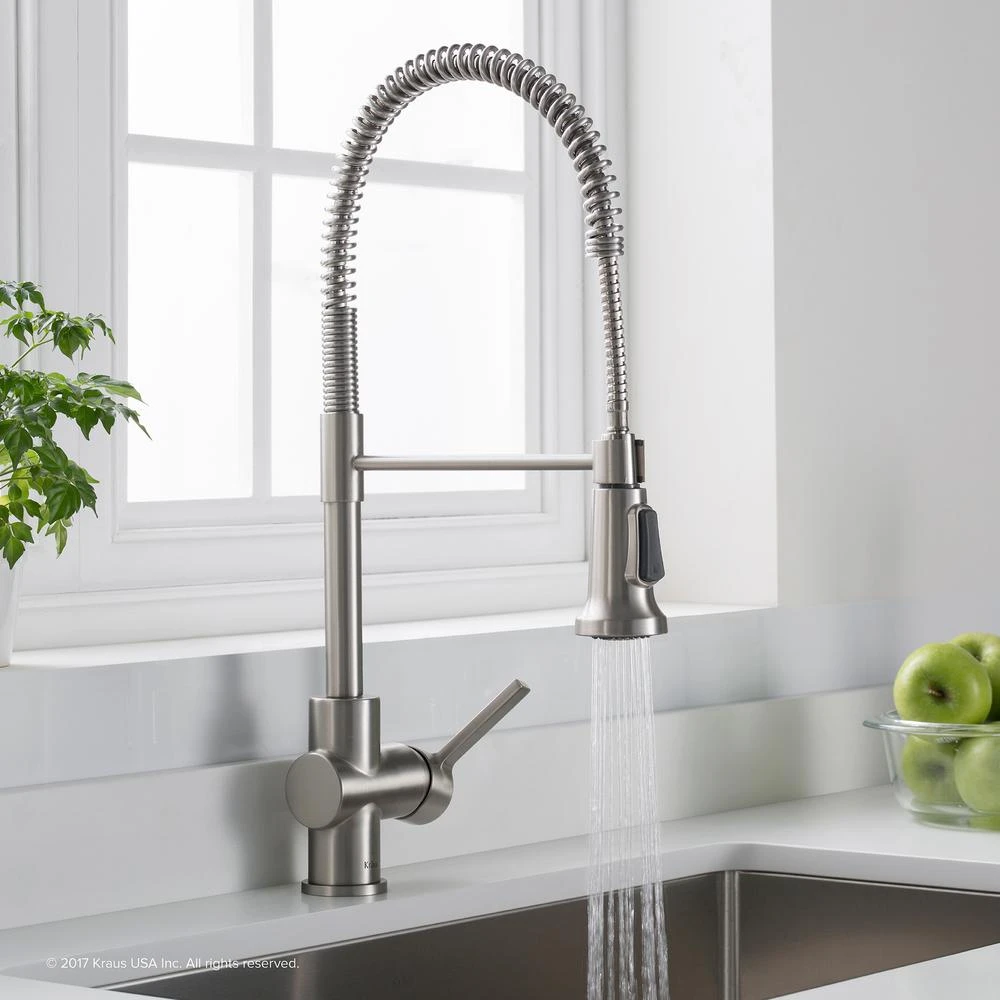 Britt Single Handle Commercial Kitchen Faucet With Dual Function Sprayhead In All-Brite Spot Free Stainless Steel Finish 12 Britt Single Handle Commercial Kitchen Faucet With Dual Function Sprayhead In All-Brite Spot Free Stainless Steel Finish - Image 12