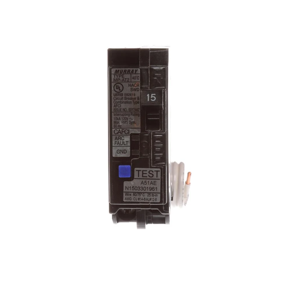 15 Amp 1 In. Single-Pole Combination AFCI Circuit Breaker 2 15 Amp 1 In. Single-Pole Combination AFCI Circuit Breaker - Image 2