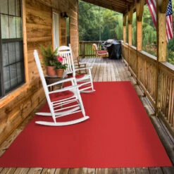 Indoor/Outdoor Carpet With Rubber Marine Backing - Red 6' X 10' - Several Sizes Available - Carpet Flooring For Patio, Porch, Deck, Boat, Basement Or Garage -Household Items 13d07349 aa6d 41d6 ba24 3b8ae8899629 1.245082160a287446805d0934f200c6b0 1800x1800