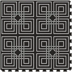 Perfection Floor Tile Geo Collection Astral Gray/Satin 20-in X 20-in Water Resistant Interlocking Luxury Flooring (16.7-sq Ft) -Household Items 14863912 1800x1800