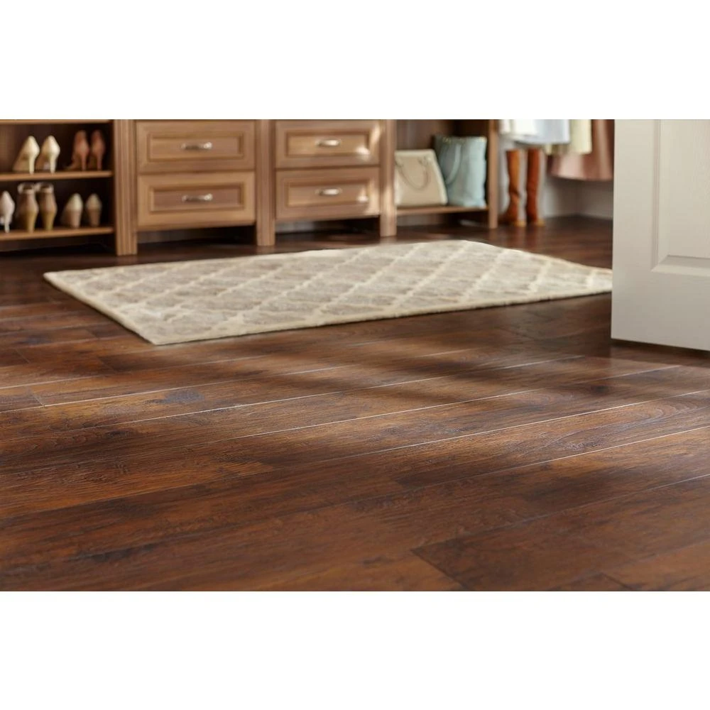 TrafficMASTER Handscraped Saratoga Hickory 7 Mm Thick X 7-2/3 In. Wide X 50-5/8 In. Length Laminate Flooring (1063.5 Sq. Ft. / Pallet) 2 TrafficMASTER Handscraped Saratoga Hickory 7 Mm Thick X 7-2/3 In. Wide X 50-5/8 In. Length Laminate Flooring (1063.5 Sq. Ft. / Pallet) - Image 2
