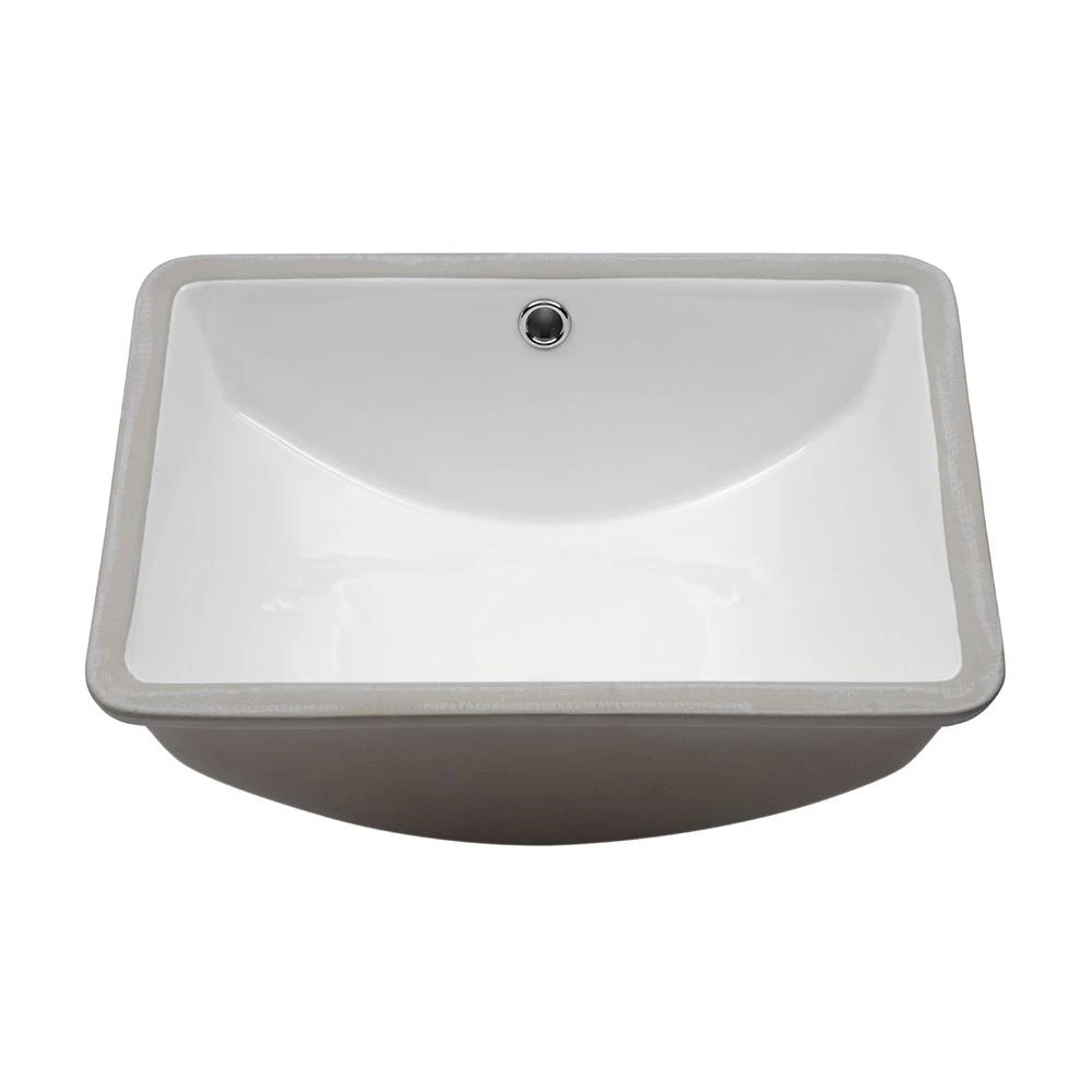 LORDEAR 18.25 In. Undermount Vessel Sink Modern In Pure White Rectangle Porcelain Ceramic Lavatory Vanity Bathroom Sink 1 LORDEAR 18.25 In. Undermount Vessel Sink Modern In Pure White Rectangle Porcelain Ceramic Lavatory Vanity Bathroom Sink