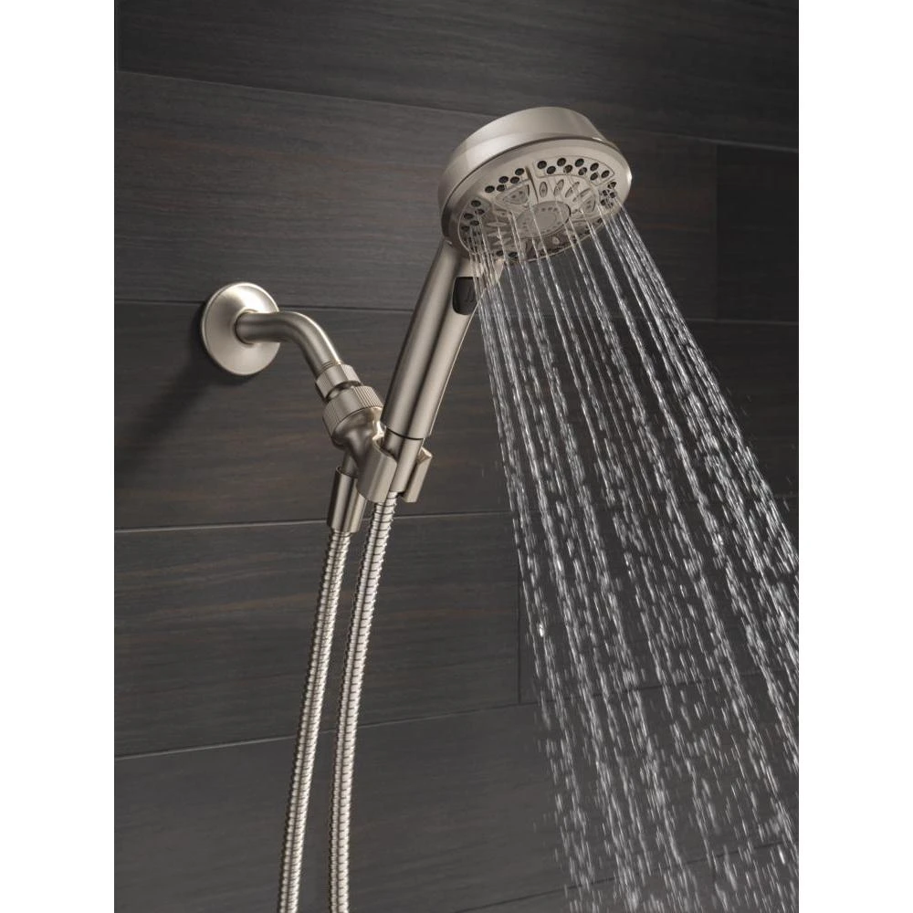 7-Spray 4.2 In. Single Wall Mount Handheld Shower Head In SpotShield Brushed Nickel 8 7-Spray 4.2 In. Single Wall Mount Handheld Shower Head In SpotShield Brushed Nickel - Image 8