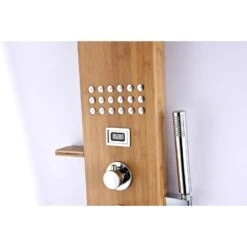 ANZZI Crane Natural Bamboo 3-Spray Shower Panel System (Valve Included) 16 ANZZI Crane Natural Bamboo 3-Spray Shower Panel System (Valve Included) -Household Items 191042003798 09081388 1800x1800