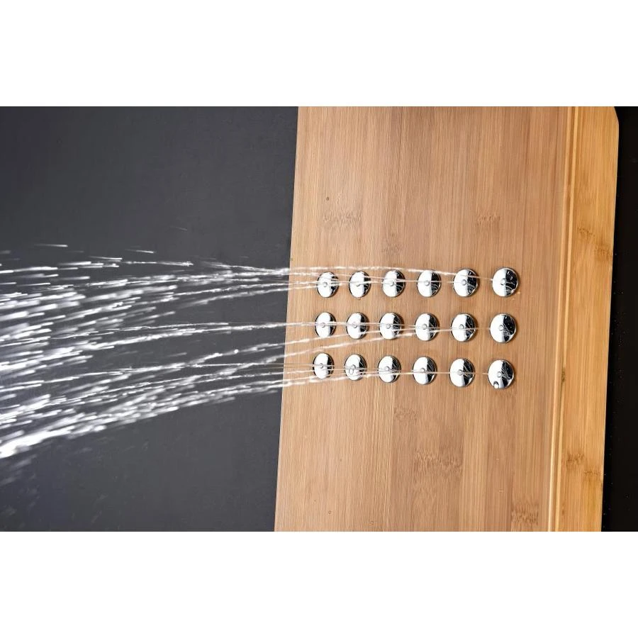 ANZZI Crane Natural Bamboo 3-Spray Shower Panel System (Valve Included) 1 ANZZI Crane Natural Bamboo 3-Spray Shower Panel System (Valve Included)