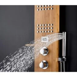 ANZZI Crane Natural Bamboo 3-Spray Shower Panel System (Valve Included) 17 ANZZI Crane Natural Bamboo 3-Spray Shower Panel System (Valve Included) -Household Items 191042003798 09081400 1800x1800