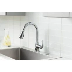 Market Single-Handle Pull-Down Sprayer Kitchen Faucet In Chrome -Household Items 19ae8817c9237e33ad8396ff1fa39f81 1800x1800
