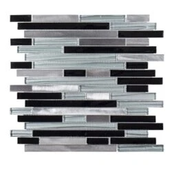 Jeffrey Court Binary Code Gray 11.625 In. X 11.75 In. X 6 Mm Interlocking Textured Glass/Stone/Metal Mosaic Tile -Household Items 1d74ec4aa02aee210745f746528291ac 1800x1800