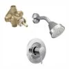 Align Single-Handle 1-Spray Shower Faucet Trim Kit With Valve In Chrome (Valve Included)
